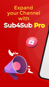 اسکرین شات 1 برنامه Sub4Sub Pro - view, like & sub