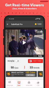 اسکرین شات 5 برنامه Sub4Sub Pro - view, like & sub