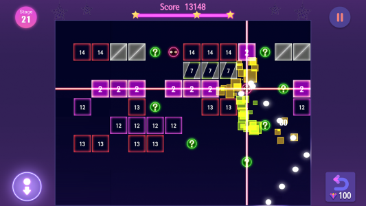 اسکرین شات 2 بازی Neon Bricks Master