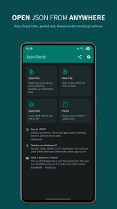 اسکرین شات 2 برنامه Json Genie: JSON Viewer/Editor