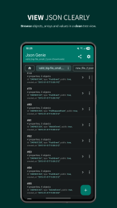 اسکرین شات 1 برنامه Json Genie: JSON Viewer/Editor