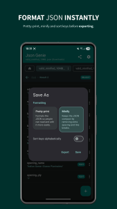 اسکرین شات 5 برنامه Json Genie: JSON Viewer/Editor