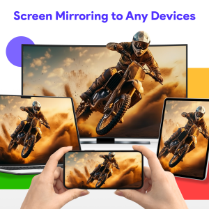 اسکرین شات 1 برنامه Cast To TV - Screen Sharing