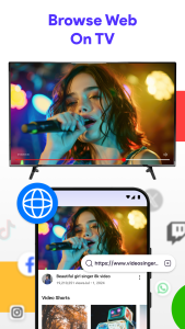 اسکرین شات 4 برنامه Cast To TV - Screen Sharing