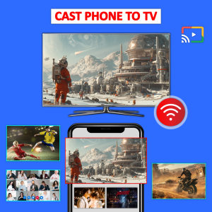 اسکرین شات 1 برنامه Cast Phone to TV, Chromecast