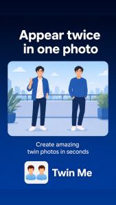 اسکرین شات 1 برنامه AI Clone Camera - Twin Me!