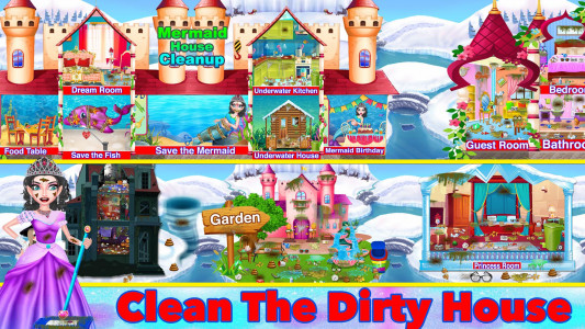 اسکرین شات 1 بازی Winter Princess House Cleaning