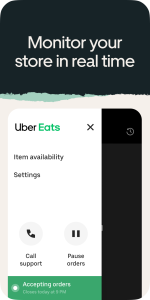 اسکرین شات 5 برنامه Uber Eats for restaurants