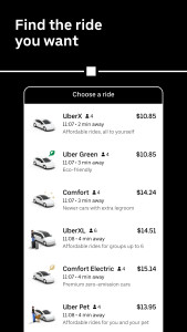 اسکرین شات 3 برنامه Uber Lite