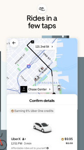 اسکرین شات 3 برنامه Uber: Rides, eats, hotels