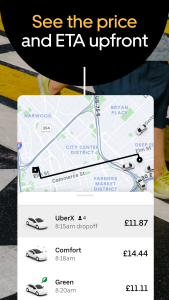 اسکرین شات 3 برنامه Uber - Request a ride