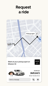 اسکرین شات 3 برنامه Uber - Request a ride