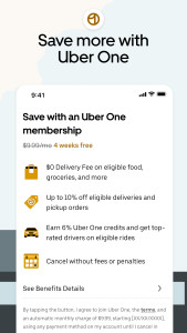 اسکرین شات 7 برنامه Uber: Rides, eats, hotels