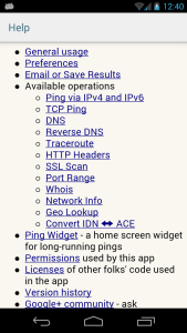 اسکرین شات 4 برنامه Ping & Net