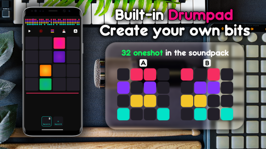 اسکرین شات 2 برنامه Create Music DJ Pad: Easy Beat
