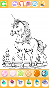 اسکرین شات 5 برنامه Unicorn Coloring Glitter Color