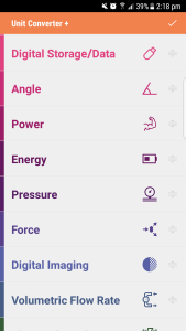اسکرین شات 4 برنامه Unit Converter Calculator