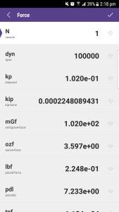 اسکرین شات 5 برنامه Unit Converter Calculator