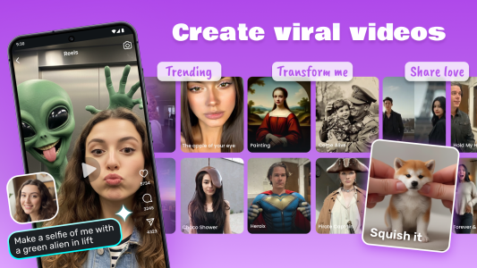اسکرین شات 2 برنامه AI Video Generator - Clips AI