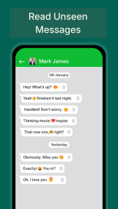 اسکرین شات 3 برنامه Unseen Messenger No Last Seen