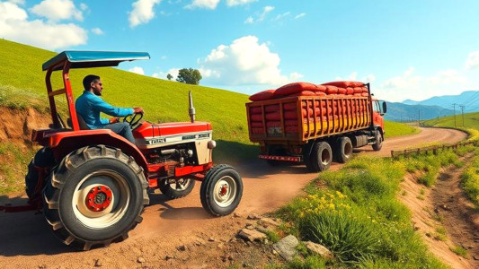 اسکرین شات 3 بازی Cargo Tractor Trolley Farming