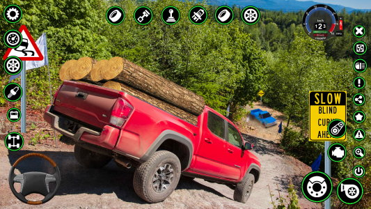 اسکرین شات 1 برنامه Pickup Truck 4x4 Simulator