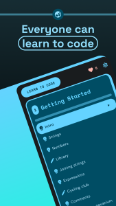 اسکرین شات 1 برنامه Encode: Learn to Code