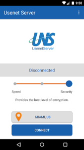 اسکرین شات 2 برنامه UsenetServer VPN