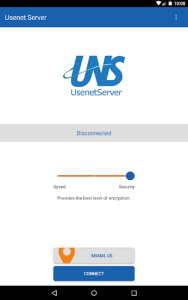 اسکرین شات 7 برنامه UsenetServer VPN
