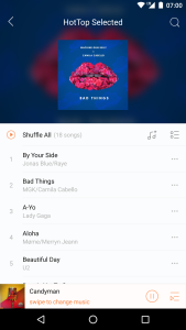 اسکرین شات 6 برنامه Music Player - just LISTENit