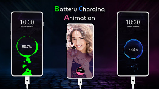 اسکرین شات 1 برنامه Battery Charging Animation