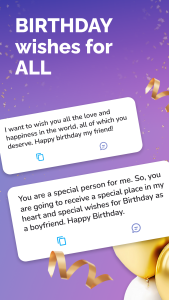 اسکرین شات 1 برنامه Happy Birthday Wishes 2025