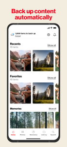 اسکرین شات 1 برنامه Verizon Cloud