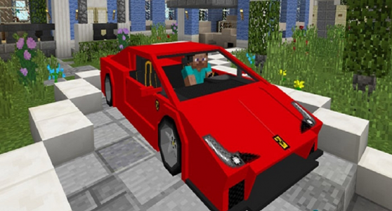اسکرین شات 4 بازی Super car f mod for mcpe