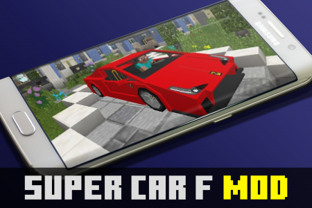 اسکرین شات 3 بازی Super car f mod for mcpe