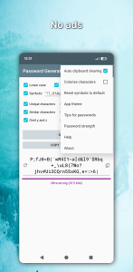 اسکرین شات 7 برنامه Password Generator