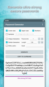 اسکرین شات 3 برنامه Password Generator