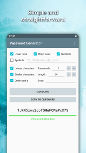اسکرین شات 2 برنامه Password Generator