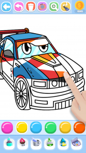 اسکرین شات 2 بازی Monster Truck & Cars Coloring