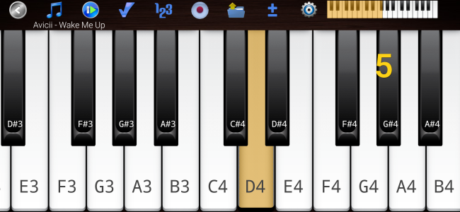 اسکرین شات 1 برنامه Piano Melody - Play by Ear