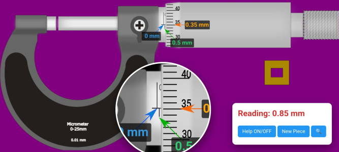 اسکرین شات 4 برنامه Vernier Caliper