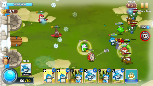 اسکرین شات 1 بازی Meowar - PvP Cat Merge Defense