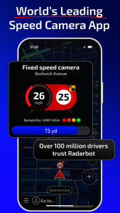 اسکرین شات 1 برنامه Radarbot: Radar Detector, GPS