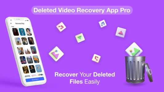 اسکرین شات 1 برنامه Deleted Video Recovery App Pro