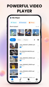 اسکرین شات 1 برنامه HDx Video Player all formats