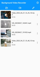 اسکرین شات 2 برنامه Background Video Recorder
