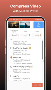 اسکرین شات 3 برنامه Compress Video Size Compressor
