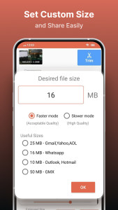 اسکرین شات 5 برنامه Compress Video Size Compressor