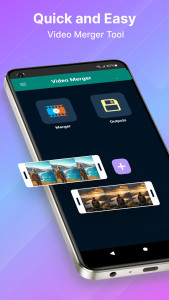 اسکرین شات 2 برنامه Video Merger, Joiner & Collage