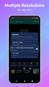 اسکرین شات 4 برنامه Video Merger, Joiner, Collage